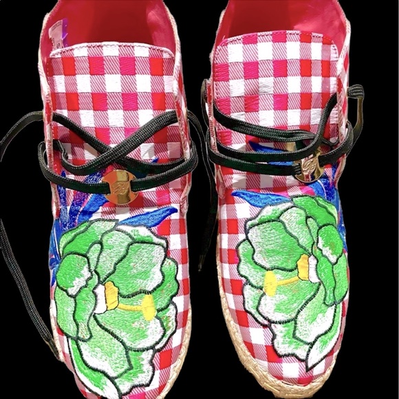 RARE: Blumarine Checker & Tropics Shoes - Picture 2 of 10